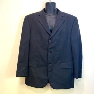 Sartoriale Charcoal Gray Pinstriped Men's Wool & Cashmere Blazer 42R Sport Coat